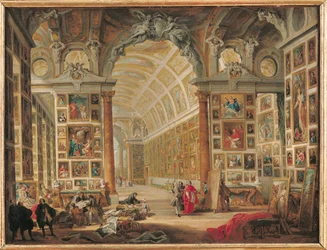 Silvio Valenti-Gonzaga bíboros galériája Rómában, 1749